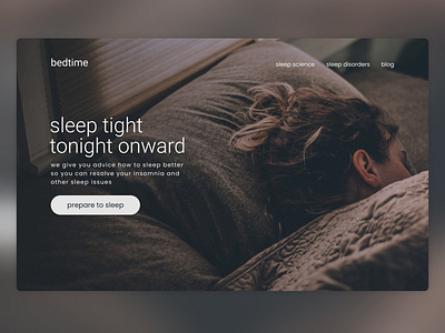 bedtime - Sleep Advisor design figma indonesia landing page ui webdesign