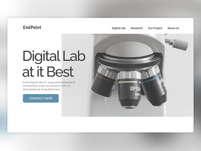 EndPoint - Digital Laboratory Builder clean ui design figma indonesia landing page minimalist ui webdesign