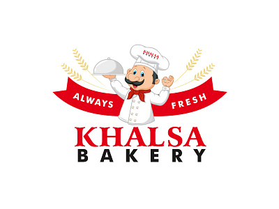 Khalsa Bakery Logo art branding clean design graphic design illustration illustrator logo minimal vector
