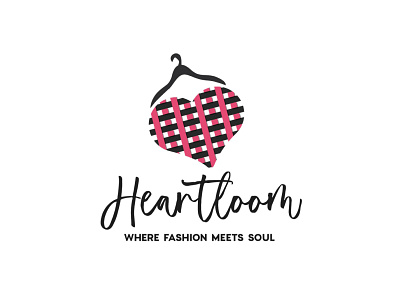 HeartLoom-Where Fashion Meets Soul art branding clean design graphic design illustration illustrator logo minimal typography