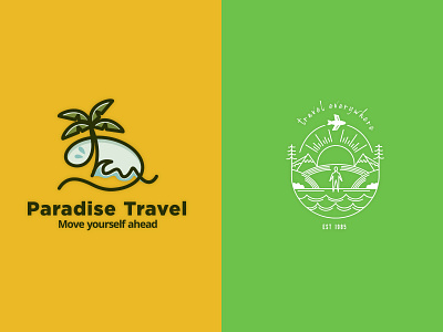 Traveling Agency Logo Concept branding clean design graphic design illustration logo minimal vector