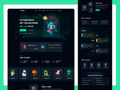 Lobix - NFT Portfolio Landing Page