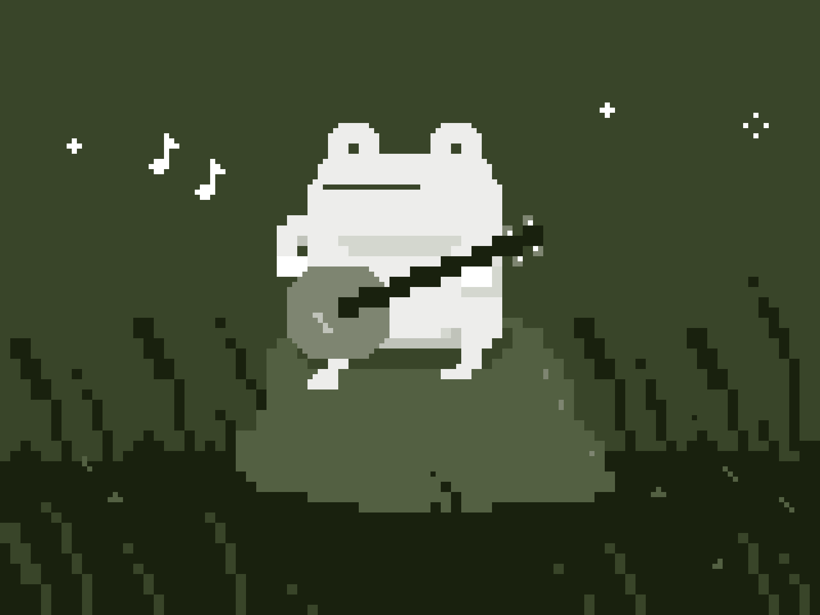 Frog Song banjo frog gif illustration pixel pixel art retro song