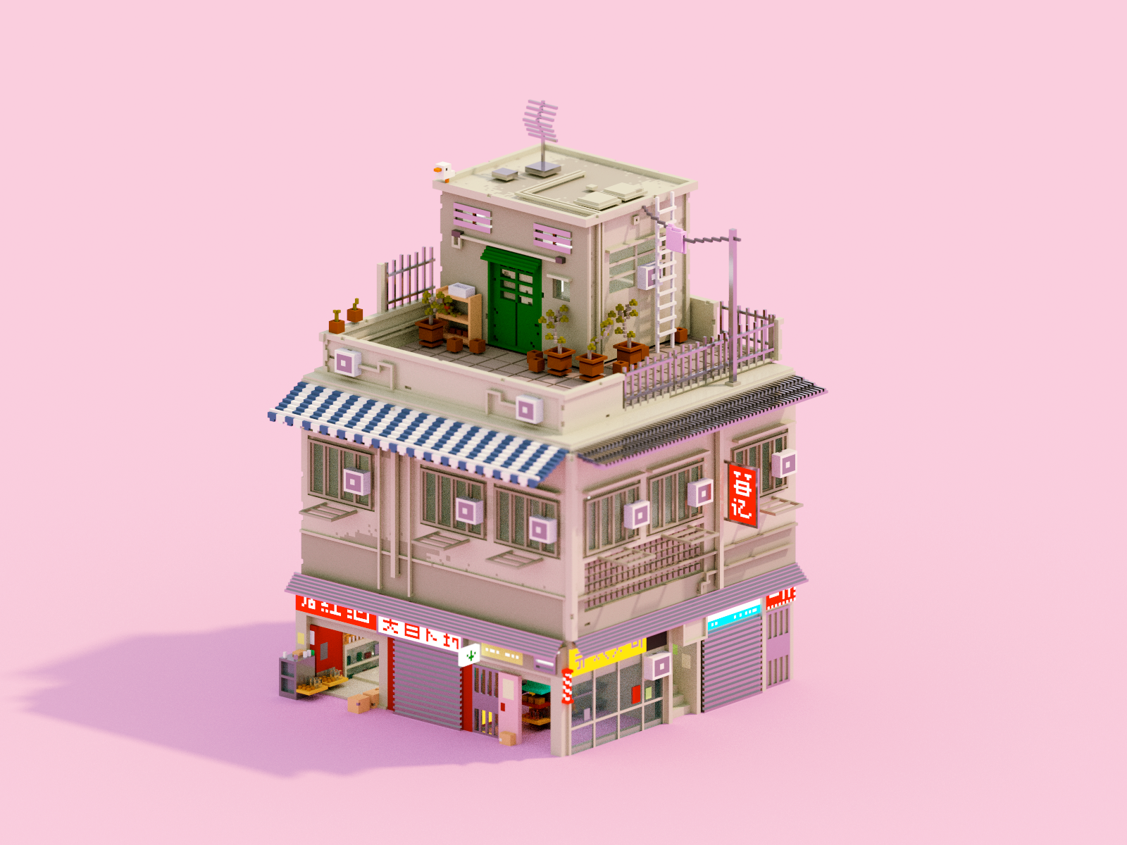 Rooftop by Joanna Ngai on Dribbble