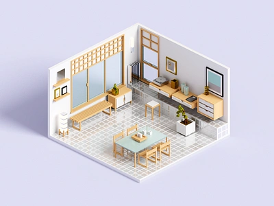 Grids 3d 3dart architecture illustration magicavoxel minimal render voxel voxelart