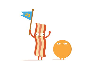 Bacon {GIF} animation bacon food gif orange