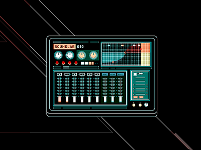 Soundlab illustration mixer soundboard soundlab tech
