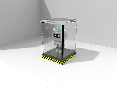 Robot 3d robot toy voxel