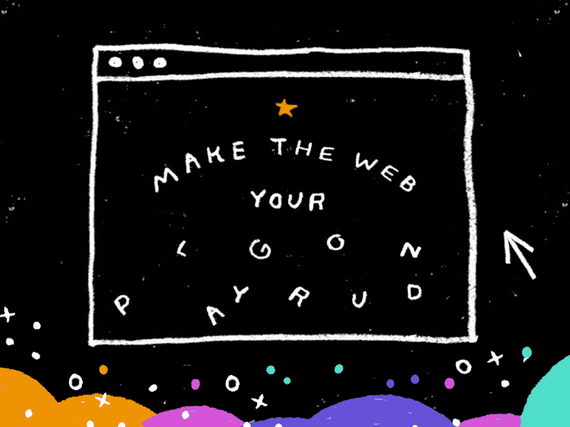Let's make the web fun together! chalk gif handdrawn illustration playground wix