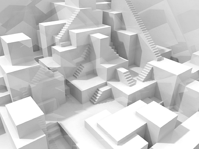 Boxes 3d boxes illustration stairs