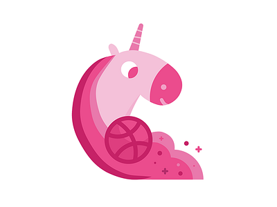 Dribbble Magic dribbble free giveaway magic pack playoff rebound sticker stickers unicorn