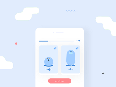 Language Cards app cards illustration language minimal