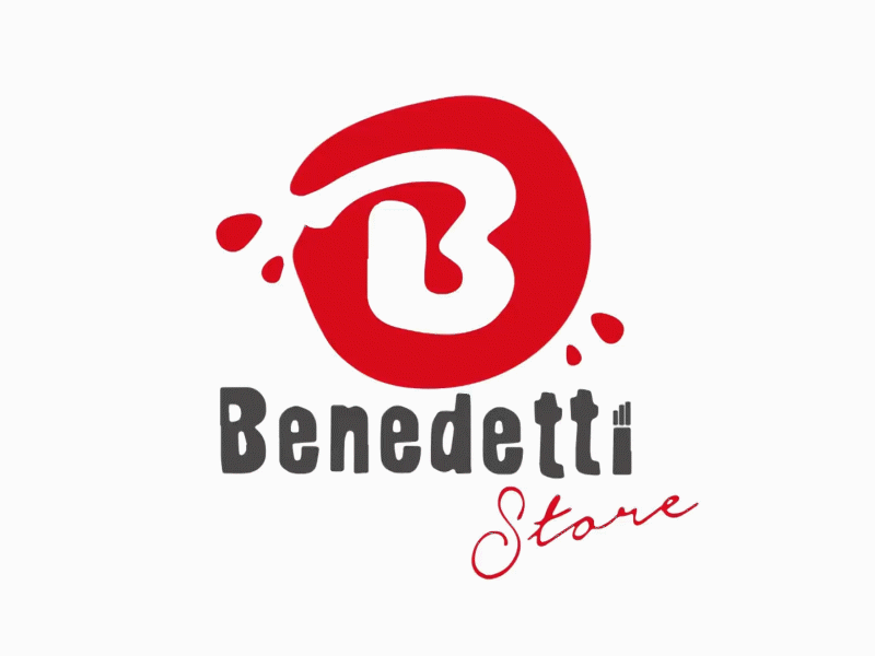 logo animation design for Benedetti store aftereffects animated animation animation 2d illustration logo logo animation zeidabadi