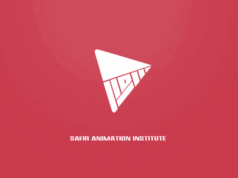 logo animation for safir animation institute 2d aftereffects animated animation animation 2d artist company design illustrator logo animation zeidabadi