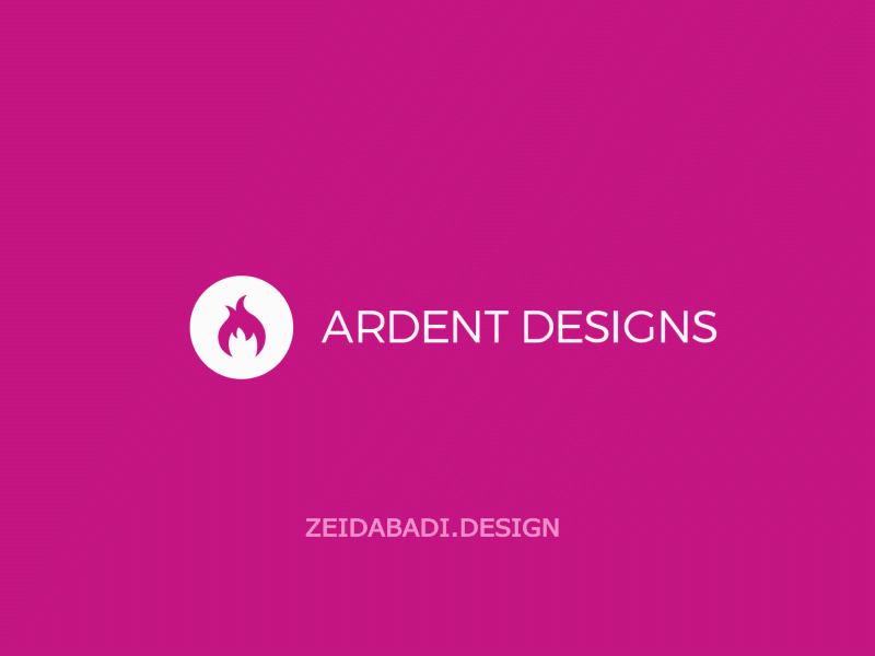 Suggested design for the ARDENT DESIGNS logo