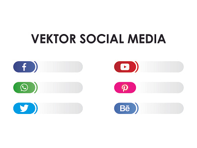 1 SET VECTOR SOCIAL MEDIA