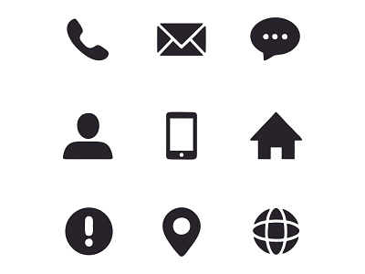 ICON SET FOR ICON COMMUNICATION