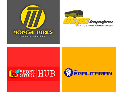 Four new unique and creative designs with good colour combinatio design graphic design graphics illustrator logodesign logos logotype web design