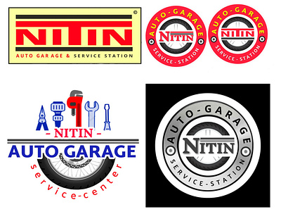 Auto Garage LOgO Designs branding design graphic design graphics illustration logo logodesign logos logotype web design