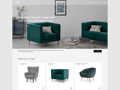 Made furniture store redesign