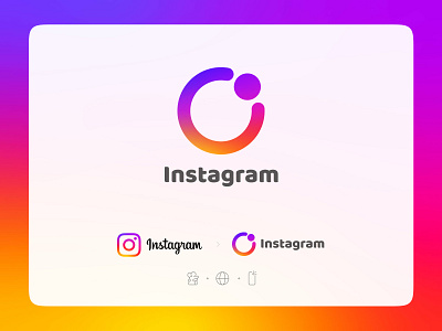 Instagram Logo Redesign branding concept design graphic design illustrator intagram logo logo design logomark meta minimal modern redesign