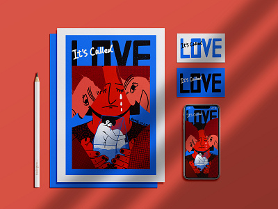It's Called Love branding design illustration