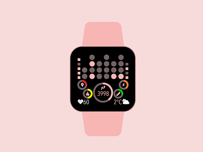 Binary clock face for Fitbit Versa