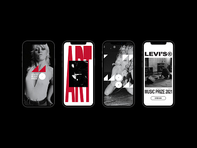 Levi's® Music Prize branding design graphic design typography