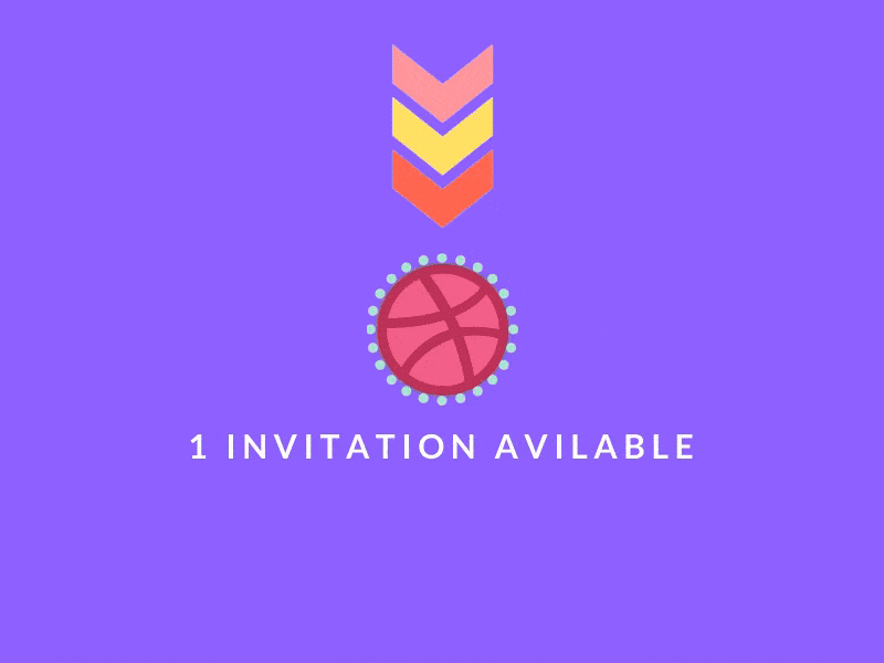 1 Dribbble invitation available branding color debut design illustration invite logo social ui ux web website