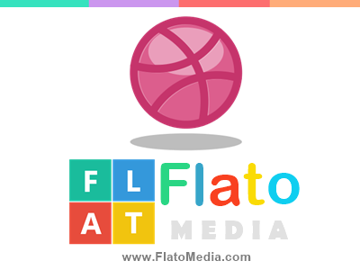 Flatribbble Designed FlatoMedia Logo design dribbble flat flato media png responsive ui
