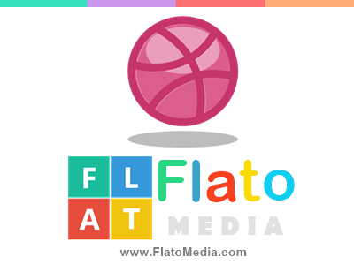 Flatribbble Designed FlatoMedia Logo