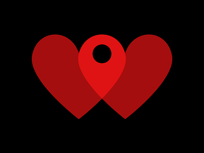 Mapheart - logo design concept branding design flat graphic design heart illustration logo map ui ux vector