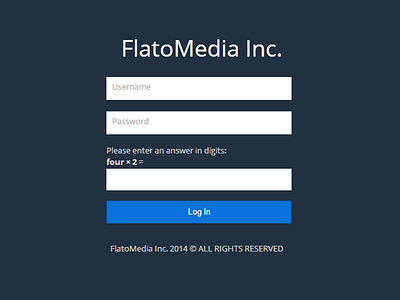 Login Area Of Flatomedia debut design dribbble flat flato front end design graphic design internet login startup web web design