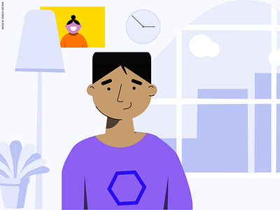 Man with no thoughts in mind - First illustration day branding debut design dribbble flat illustration logo ui vector