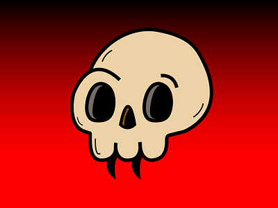Horrifying Skull adobe adobeai design flat human illustration skull vector