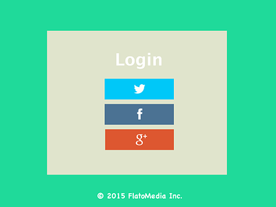 Social Login debut design flat invite login social startup
