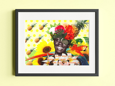 Collage style-Tropical Party