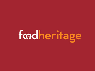 Food Heritage design flat illustration logo minimal ui