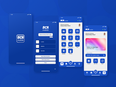 BCA Mobile App branding graphic design ui