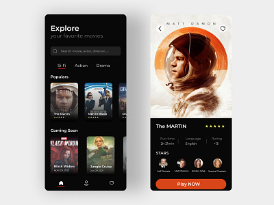 movie app app cinema design media movie movie app ui ux