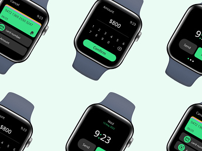 Money management - watch OS app branding design financial management money product design ui ux watch web