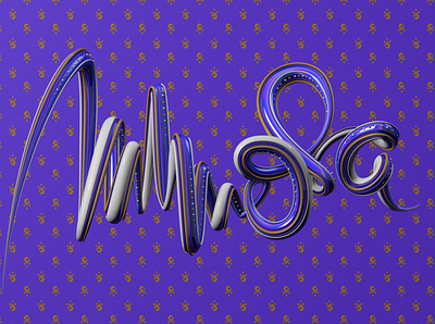 MIMOSA c4d illustration lettering lettering artist mimosa