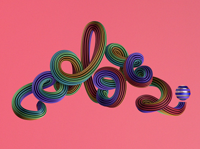 COLORS c4d colors lettering sweep nurbs sweets