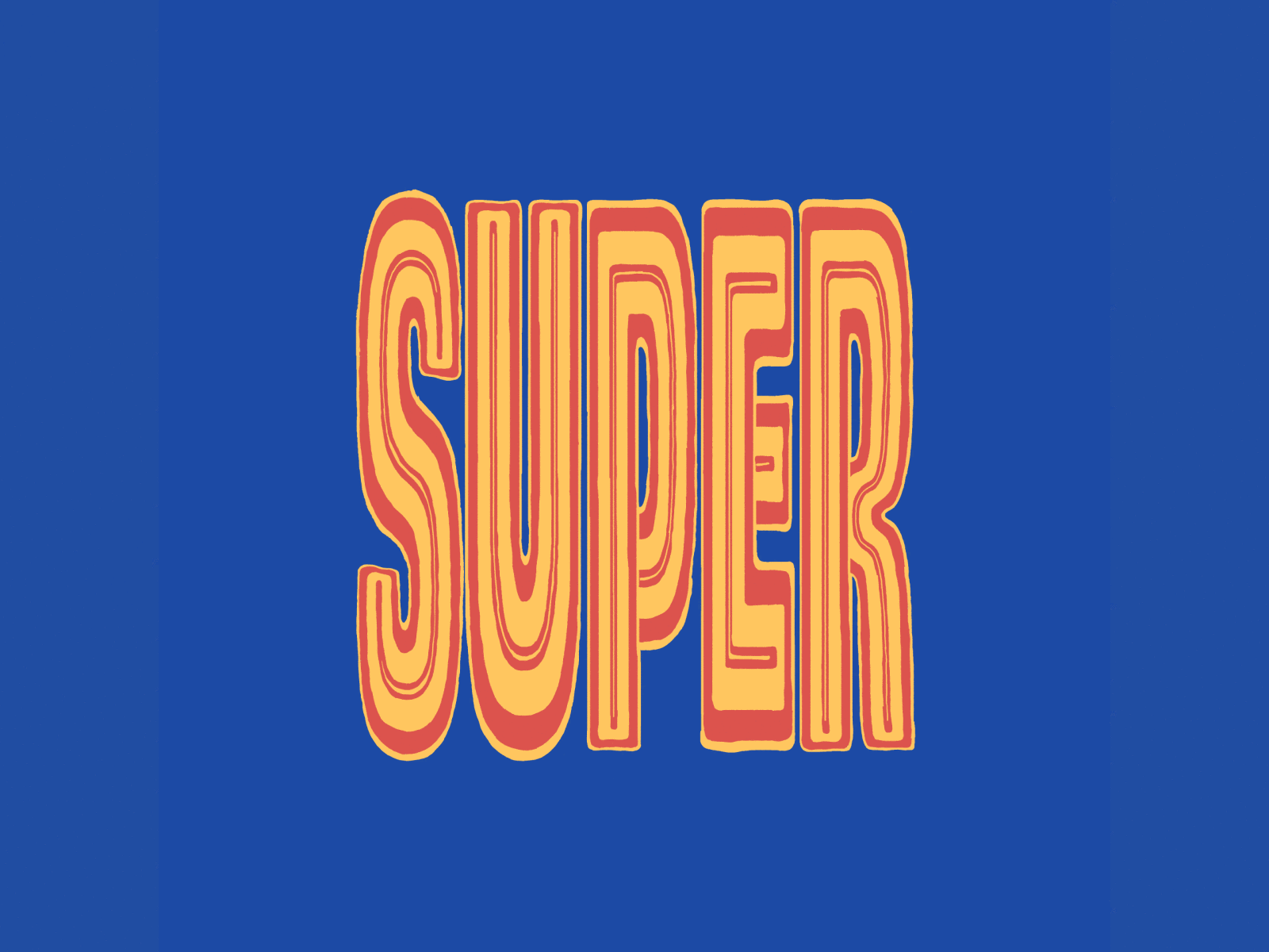 SUPER bold condensed motion type