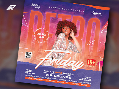 Night Club Flyer 90s aesthetic 90s club 90s party after work party birthday bash brochure club flyer dj club flyer dj flyer flyer template girls night out instagram flyer invitation ladies night luxury millennial night club flyer nostalgia party flyer pop
