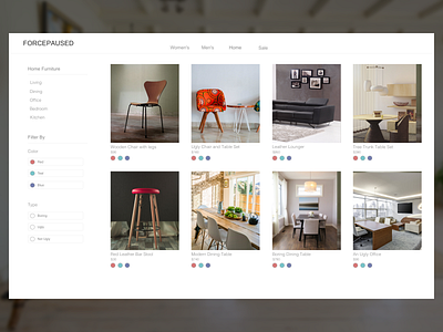 mediocre_furniture_store ecommerce filters furniture store listings product page store