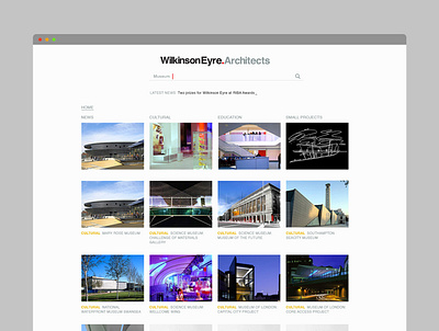 Wilkinson Eyre Architects *pitch art direction design product design responsive design ui ux