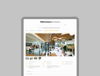 Wilkinson Eyre Architects *pitch art direction design product design responsive design ui ux