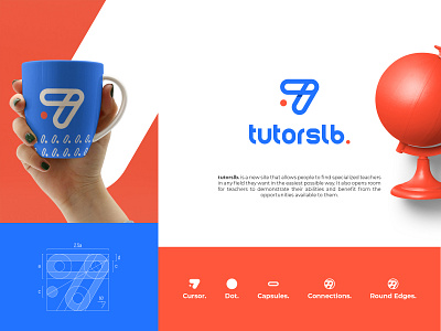 Tutorslb. Brand Design agency branding class creative design flat graphicdesign grid logo icon inspiration learn logo minimal mockup online rounded typography website
