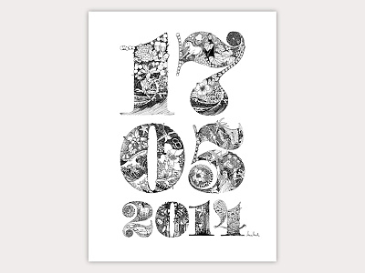 Wedding Gift Commission art direction drawing illustration lettering typographic illustration typography